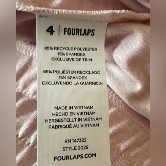 NWT FourLaps Women’s Stratus Shorts Knit Drawstring Heather Pink Athletic- Large - Picture 5 of 7